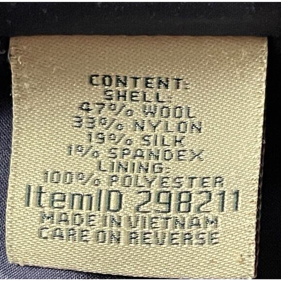 Vintage LL Bean Stonington Herringbone Tweed Jacket Womens Size M Elbow Patch - Picture 4 of 10